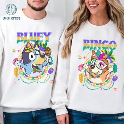 Bluey Mardi Gras Bundle | Bluey New Orleans | WDW Disneyland Family Fat Tuesday New Orleans Shirt Fleur De Lis Shirt | Bluey Family Toddler Bluey Mardi Gras Bundle | Bluey New Orleans | WDW Disneyland Family Fat Tuesday New Orleans Shirt Fleur De Lis Shirt | Bluey Family Toddler