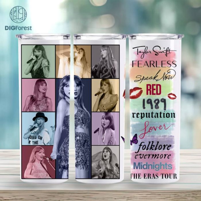 The Eras Tour 2024 Tumbler, Midnights Tumbler Wrap Design, Swiftie 20oz Tumbler Wrap Png, Tumbler Wrap Design Png, Taylor, Eras Tour Png