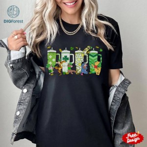 Disney Winnie The Pooh Obsessive Cup Disorder St. Patrick's Day PNG, Pooh And Friends St Patricks Day Shirt, Disneyland St Patricks Day Tee