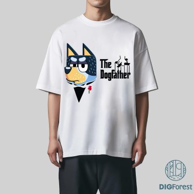Bluey The Dogfather Shirt | Bandit Heeler Dad Tee | Bluey Family Shirt | Funny Father’s Day Gift for Dad