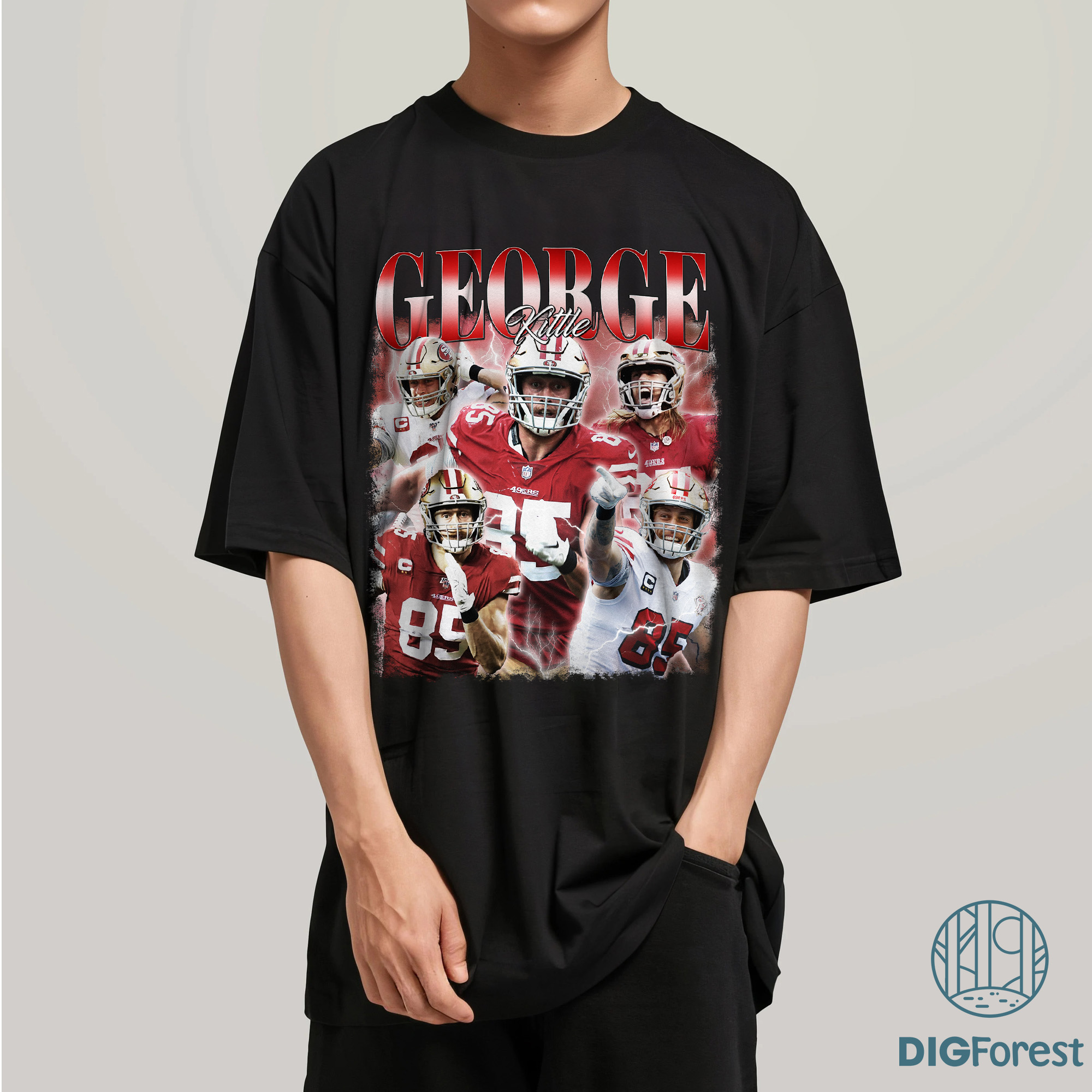 George Kittle Vintage Style Bootleg T-Shirt, George Kittle PNG, Vintage 90s Graphic Sport Tee, Football Bootleg Gift George Kittle Vintage Style Bootleg T-Shirt, George Kittle PNG, Vintage 90s Graphic Sport Tee, Football Bootleg Gift