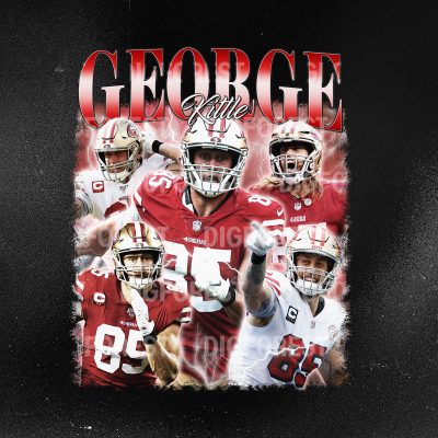 George Kittle Vintage Style Bootleg T-Shirt, George Kittle PNG, Vintage 90s Graphic Sport Tee, Football Bootleg Gift George Kittle Vintage Style Bootleg T-Shirt, George Kittle PNG, Vintage 90s Graphic Sport Tee, Football Bootleg Gift