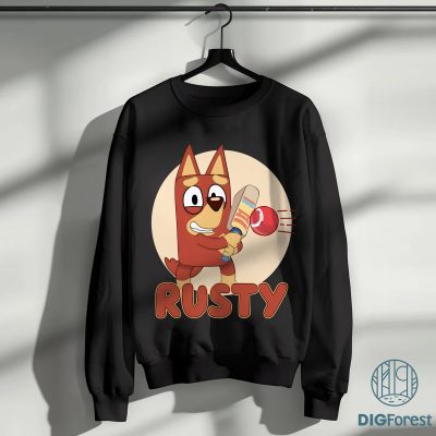 Rusty Bluey Shirt | Bluey Family Matching Tee | Bandit, Chilli, Bingo & Bluey Shirt | Bluey Gift Shirt for Dad, Mum & Toddlers Rusty Bluey Shirt | Bluey Family Matching Tee | Bandit, Chilli, Bingo & Bluey Shirt | Bluey Gift Shirt for Dad, Mum & Toddlers