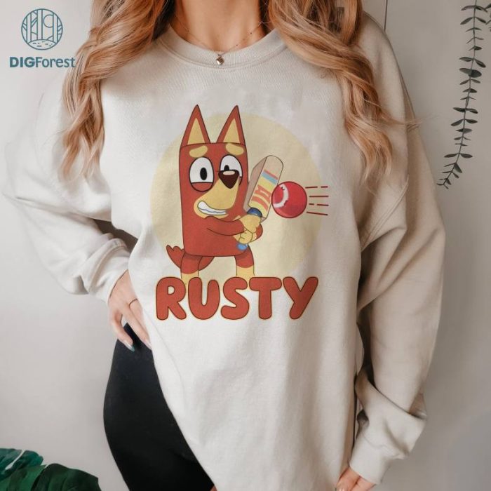 Rusty Bluey PNG | Bluey Family Matching Shirt | Bluey Gift Shirt | Bandit Chili Bingo | Bluey Dad Bluey Mum shirt | Bluey Toddler Shirt