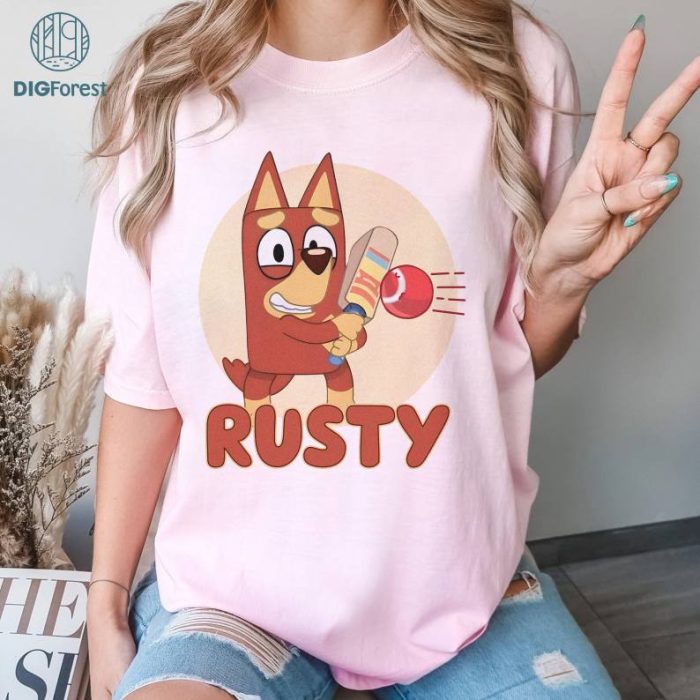 Rusty Bluey PNG | Bluey Family Matching Shirt | Bluey Gift Shirt | Bandit Chili Bingo | Bluey Dad Bluey Mum shirt | Bluey Toddler Shirt