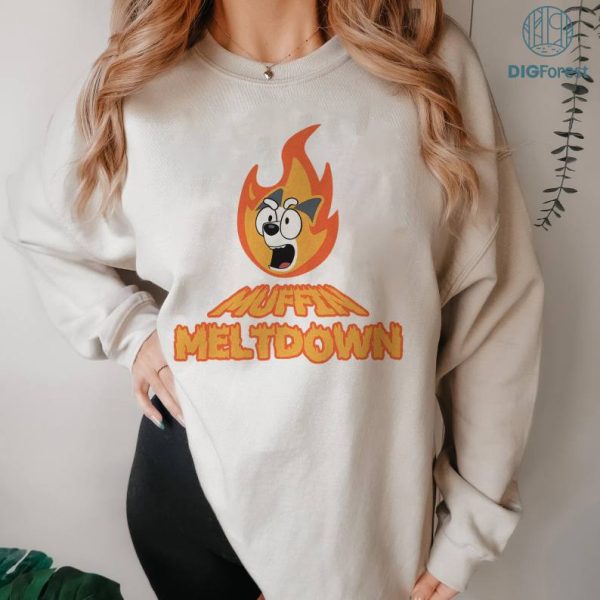 Muffin Meltdown PNG Bluey Muffin Shirt Muffin Heeler Time Out Tour