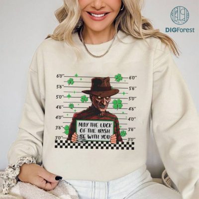 Freddy Krueger St Patrick's Day Png | May The Luck Of The Irish Be With You Shirt | Villains Horror Halloween Paddys Day Shirt | Digital Download Freddy Krueger St Patrick's Day Png | May The Luck Of The Irish Be With You Shirt | Villains Horror Halloween Paddys Day Shirt | Digital Download