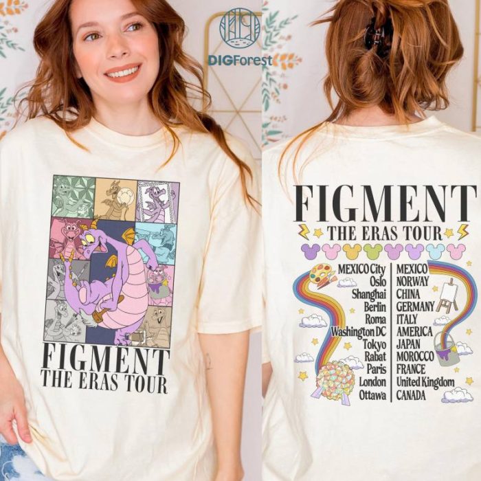 Disney Figment Epcot Festival Of The Arts Shirt | Epcot Princess Shirt | Epcot Flower and Garden Shirt | Let The Magic Blossom Figment Floral Shirt