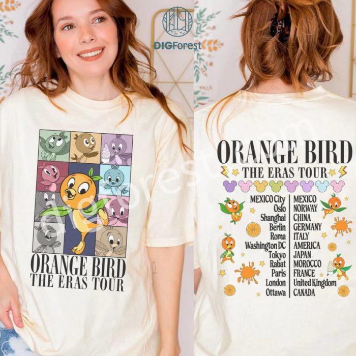 Disney Orange Bird eras tour PNG, Disney Orange Bird Shirt, Disney Flower and Garden Festival 2024 Tee, Disney Trip Shirt