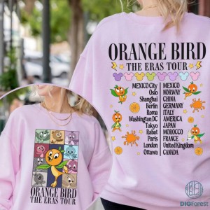 Disney Orange Bird eras tour PNG, Disney Orange Bird Shirt, Disney Flower and Garden Festival 2024 Tee, Disney Trip Shirt