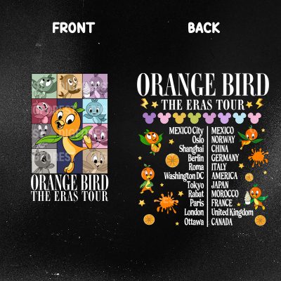Disney Orange Bird Eras Tour Shirt – Flower and Garden Festival 2024 Tee, Cute Disney Trip Shirt