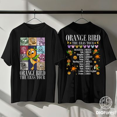 Disney Orange Bird Eras Tour Shirt – Flower and Garden Festival 2024 Tee, Cute Disney Trip Shirt
