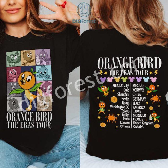 Disney Orange Bird eras tour PNG, Disney Orange Bird Shirt, Disney Flower and Garden Festival 2024 Tee, Disney Trip Shirt