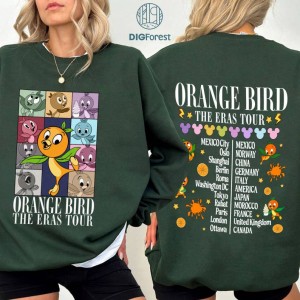 Disney Orange Bird eras tour PNG, Disney Orange Bird Shirt, Disney Flower and Garden Festival 2024 Tee, Disney Trip Shirt