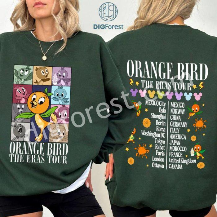 Disney Orange Bird eras tour PNG, Disney Orange Bird Shirt, Disney Flower and Garden Festival 2024 Tee, Disney Trip Shirt