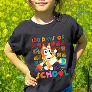 Bingo 100 Days Of School Shirt | Teacher Appreciation PNG | Teacher School Gift | Back To School for Girls |100th Day Gift |Primary School