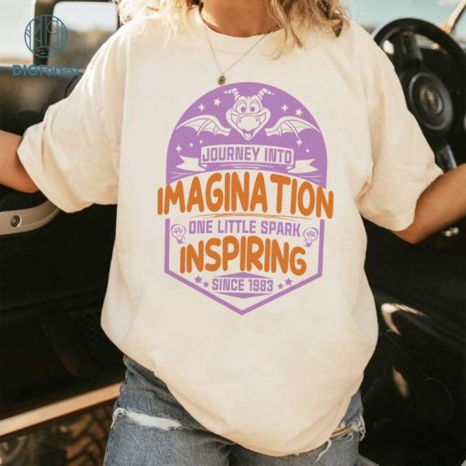 Disney Cute Figment Imagination Shirt, Figment One Little Spark of Inspiration PNG, Epcot World Tour Png, Figment One Little Spark Png, Epcot Festival 2024, Disneyland