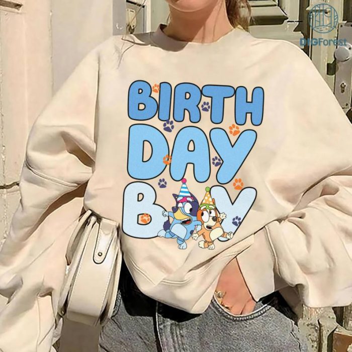 Birthday Boy Blue Dog Girl Boy Character PNG Blue Orange Birthday Blue Outrageous Hi I'm Oh Biscuits Infant Toddler Youth Adult Custom