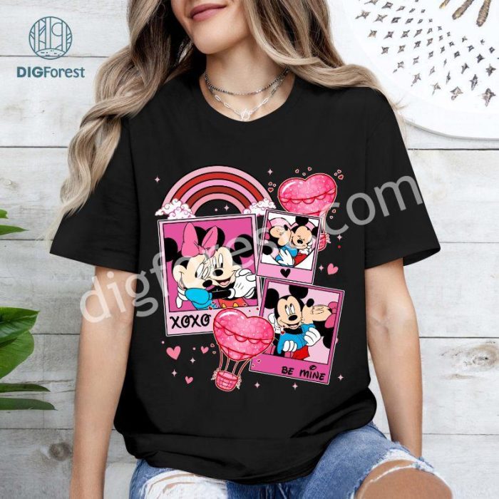 Disney Mickey and Minnie Mouse Valentine Shirt | XoXo Valentines Couple Tee | Disneyland Matching Shirts | Cartoon Mickey Mouse Love Shirt