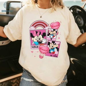 Disney Mickey and Minnie Mouse valentine Shirt, XoXo Valentines Shirt, Disneyland Matching Couple shirts, Cartoon Mickey Mouse Valentines Shirt