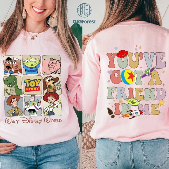 Disney Toy Story Jessie and Buzz Lightyear PNG | Toy Story Birthday Shirt | You've Got A Friend In Me | Toy Story Vacation Trip Shirt