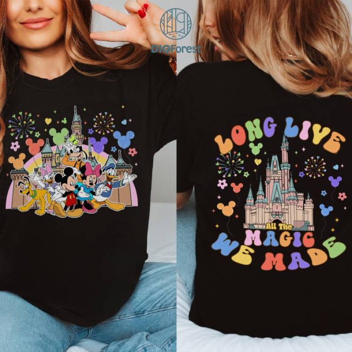 Disney Mickey And Friends Balloons PNG, Disney Colorful Shirt, Disney Magical Kingdom, Disney Shirt, Disney 2023 Trip, Disneyland, Family