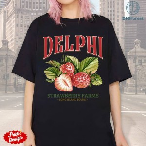 Delphi Strawberry Farms Sweatshirt Hoodie T Shirt, Graphic PNG, Percy Jackson the Olympians Shirt, Bookish shirt, Book lover Shirt bookworm