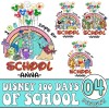 Disneyland 100 Days Of School Bundle Png, 100 Days Of School PNG, Happy 100 Days Of School Png, Back To School Png, Magical Kingdom Png