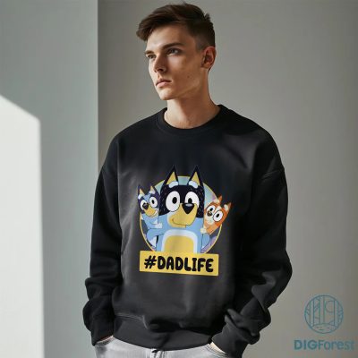 Bluey Bandit Dad Life Shirt | Bluey Father’s Day PNG | Bandit Heeler Dad PNG | Bluey Family Dad Life Design | Gift for Dad