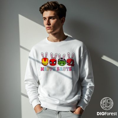 Super Hero Happy Easter Family Easter Shirt | Funny Bunny Tee | Happy Easter Day Aesthetic | Easter Design Png | Instant Download Super Hero Happy Easter Family Easter Shirt | Funny Bunny Tee | Happy Easter Day Aesthetic | Easter Design Png | Instant Download