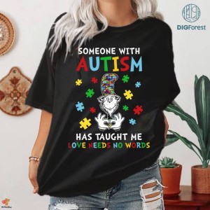 Dr Seuss Autism Awareness PNG, Why Fit In When You Were Born To Stand Out PNG, Teacher Design, Cat In The Hat, Read Across America