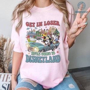 Disney Vintage Get In Loser We’re Going To Disneyland Shirt, Disneyland Trip Shirt, Mickey and Friends Shirt, Family Trip 2024, Magical Kingdom