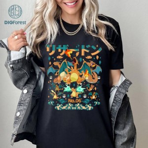 PKM Charizard Png Download | Charizard Clipart | Charizard Charmander Png Sublimation Design | Japanese Anime | Birthday Gifts