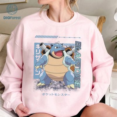 Blastoise Vintage Shirt | Blastoise Pkm Sweatshirt | Blastoise Birthday Shirt | Blastoise Lovers Shirt | Pkm Characters Shirt