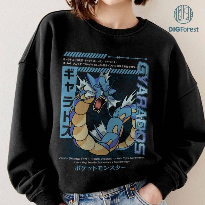 Gyarados Anime Shirt | PKM Gyarados Magikarp Sweatshirt | Vintage Gyarados Shirt | Gyarados Hoodie | Anime Lover Gift