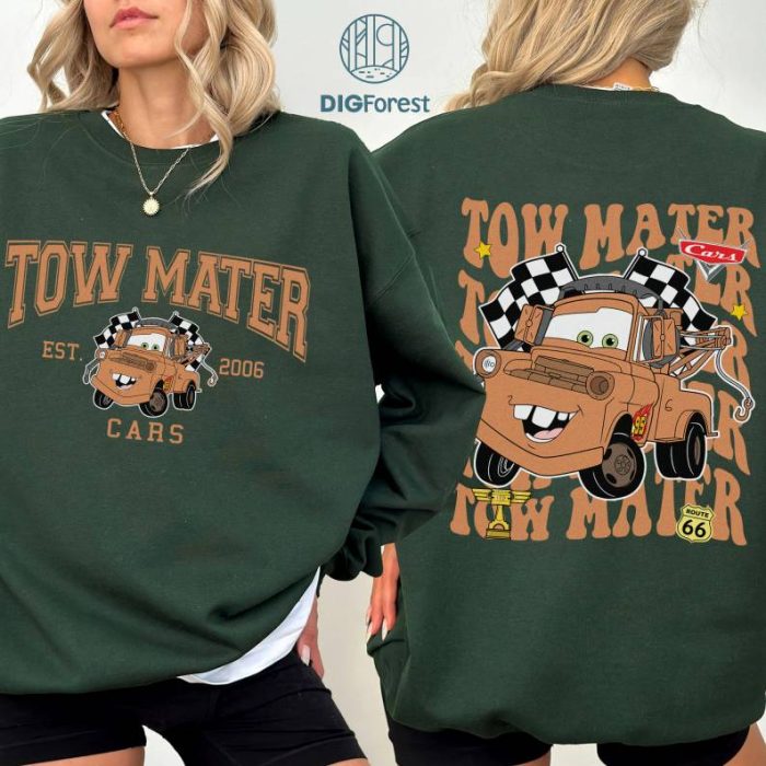 Instant Download | Disney Tow Mater Shirt Download | Cars Movie PNG | Racing Cars Digital Download | Tow Mater PNG | Sublimation Download