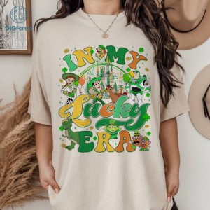 Disney Toy Story Happy St. Patrick’s Day In My Lucky Era Png | WDW Disneyland Castle Family Saint Patrick Lucky Shamrock Shirt