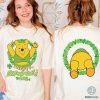 Two-sided Disney Winnie The Pooh Shamrock St Patrick's Day Shirt | Disneyland Four Leaf Clover Shamrock Shirt, Let's get shamrocked Shirt