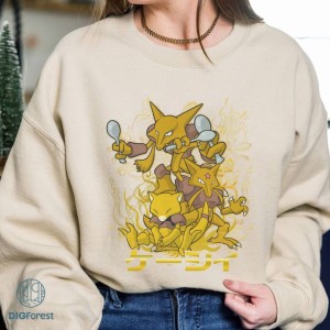 Abra Evolution PNG| Abra Kadabra Alakazam Shirt | Pokemon Evolution Shirt | Pokeball Anime Japanese Shirt | Custom Pokemon Game Shirt