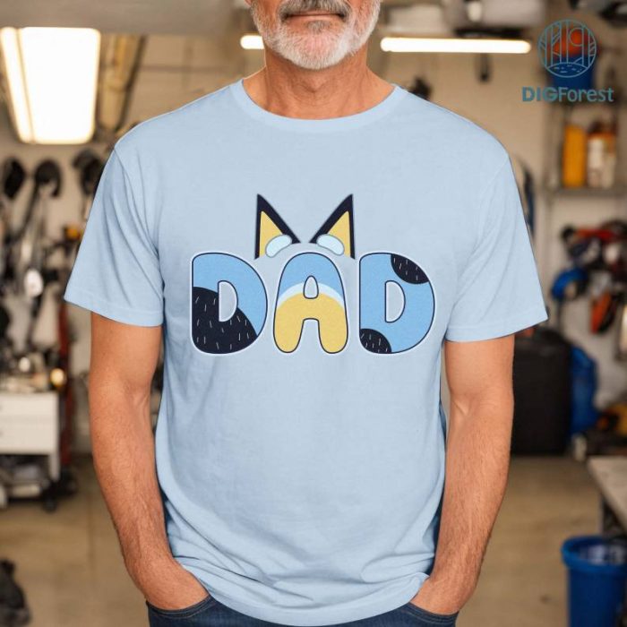 Vintage Bluey Bandit Dad Png | Bluey Family Shirt | Gifts for Dad | Cool Dads Club Shirt | Bluey Bandit Shirt | Bluey Kids Shirt | Digital Download