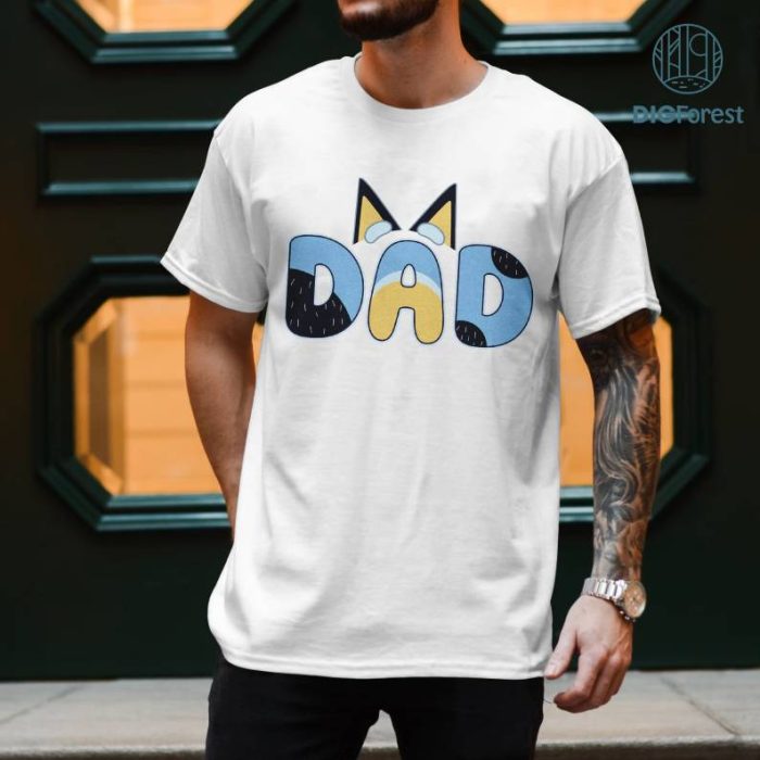 Vintage Bluey Bandit Dad Png | Bluey Family Shirt | Gifts for Dad | Cool Dads Club Shirt | Bluey Bandit Shirt | Bluey Kids Shirt | Digital Download