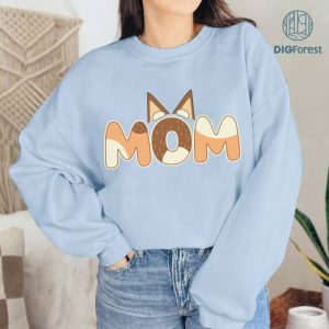 Retro Bluey Mom Png | Mom Bluey Shirt | Cool Moms Shirt | Chilli Heeler Bluey Family Shirt | Bluey Mom Shirt | Bluey Gifts for Mom