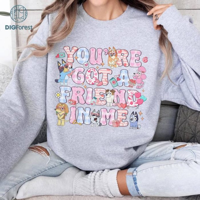 Bluey You've got a friend in me PNG| Bluey Birthday Shirt | Bluey Family Matching Shirts | Bluey Bingo Bestie Shirt | Bluey Toddler Shirt