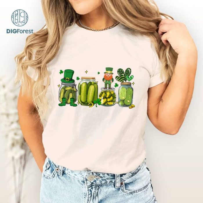 St Patrick's Day Pickle PNG, Vintage Pickle Shirt, St Patrick's Day Sweater, Pickle Lover Gift, St Patrick's Day Sweatshirt