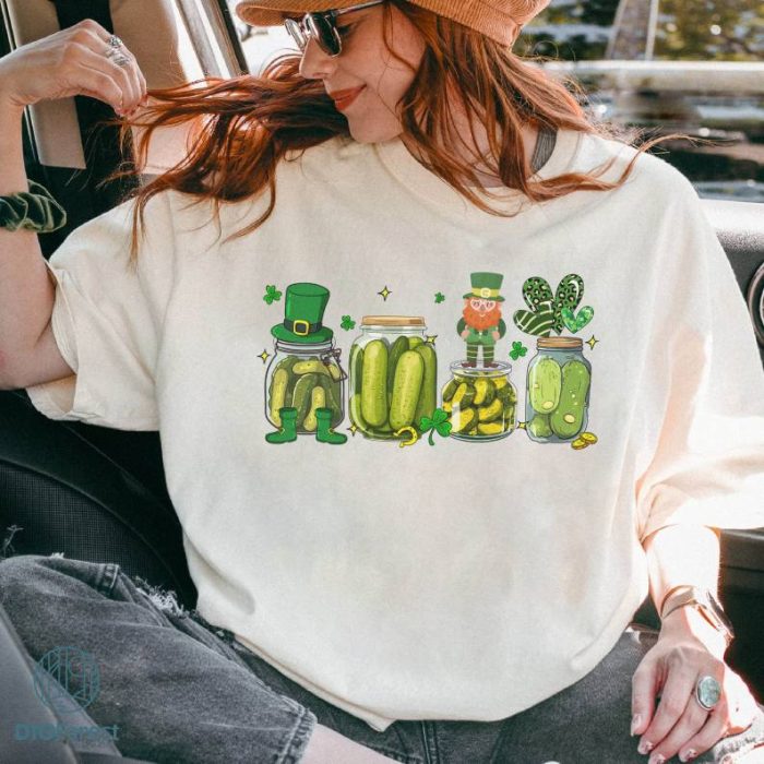 St Patrick's Day Pickle PNG, Vintage Pickle Shirt, St Patrick's Day Sweater, Pickle Lover Gift, St Patrick's Day Sweatshirt