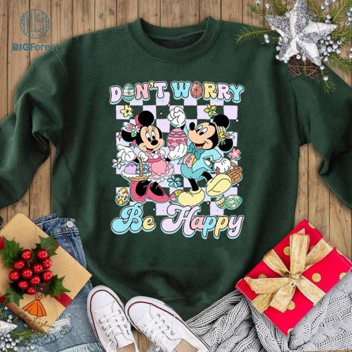 Disney Mickey and Friends Easter Shirt, Don't Worry Be Hoppy Shirt, Disneyland Easter Family Shirs, Disneyland Trip Shirt, Disneyworld Easter Tee