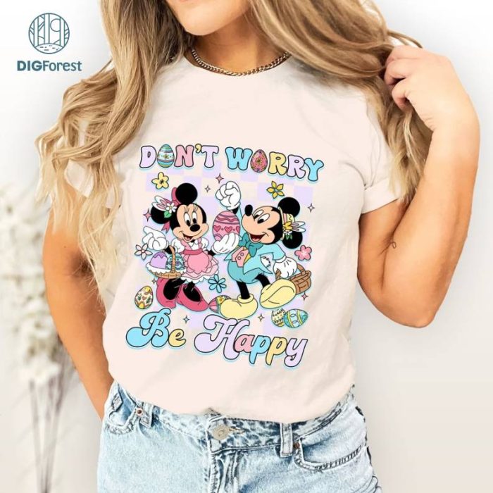 Disney Mickey and Friends Easter Shirt, Don't Worry Be Hoppy Shirt, Disneyland Easter Family Shirs, Disneyland Trip Shirt, Disneyworld Easter Tee