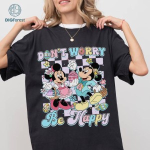Disney Mickey and Friends Easter Shirt, Don't Worry Be Hoppy Shirt, Disneyland Easter Family Shirs, Disneyland Trip Shirt, Disneyworld Easter Tee