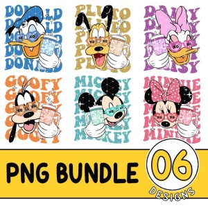 Disney Mickey and Friends Png, Disneyland Png, Mickey Minnie Donald Daisy Goofy Pluto Png, Family Vacation Png, Disneyworld Png, Digital Download
