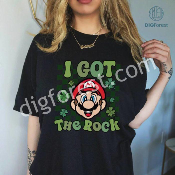 Mario Luigi St Patrick's Day Bundle, Super Mario St Patricks Day Png, I Got The Rock, We're Getting Shamrocked, Mario Irish Shamrock Shirt